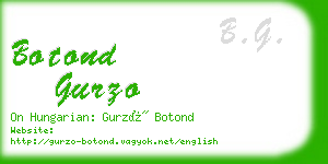 botond gurzo business card