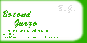 botond gurzo business card